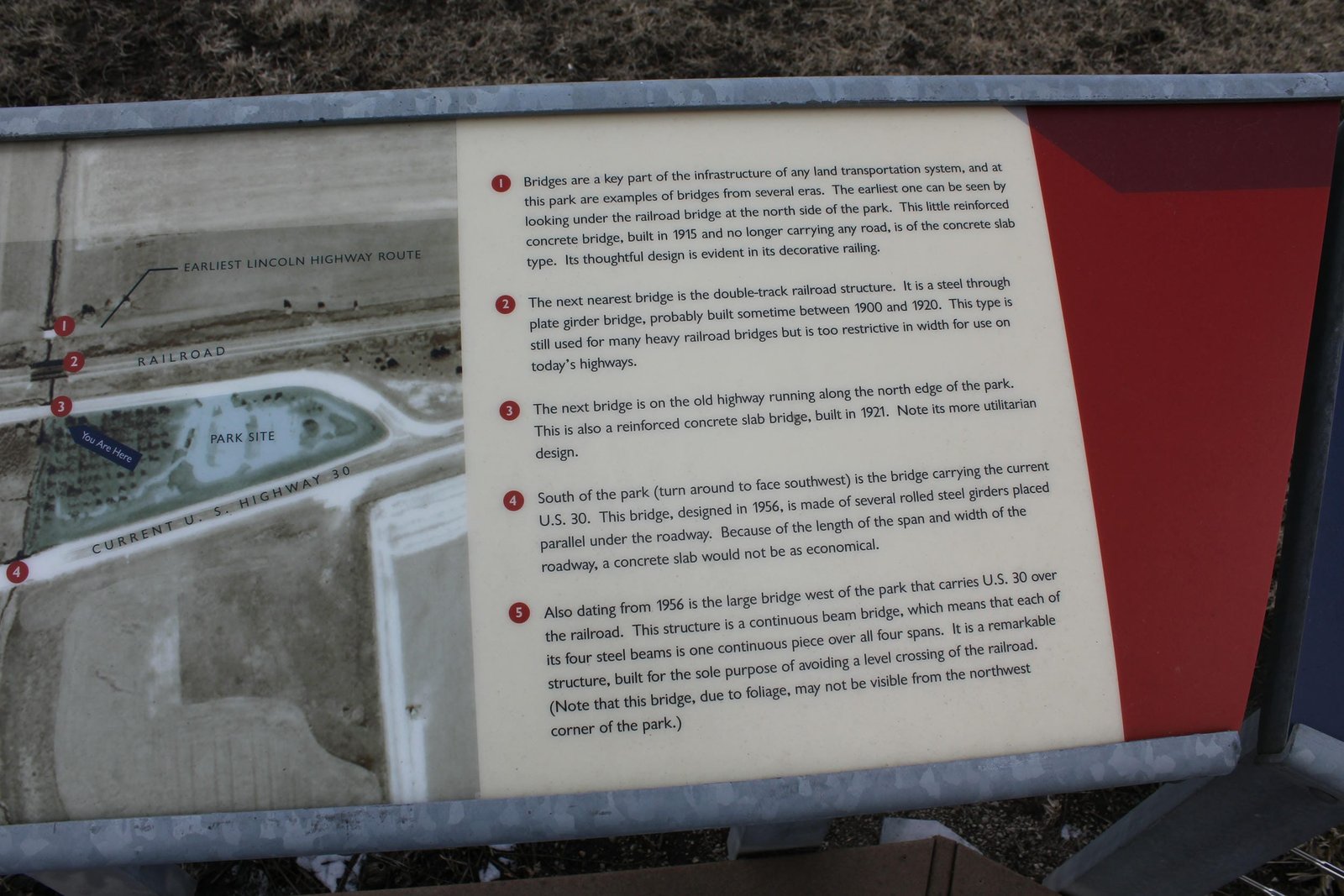 Overview of interpretive signage